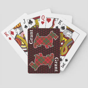Clan Grant Tartan Scottish Terrier Edition Spielkarten