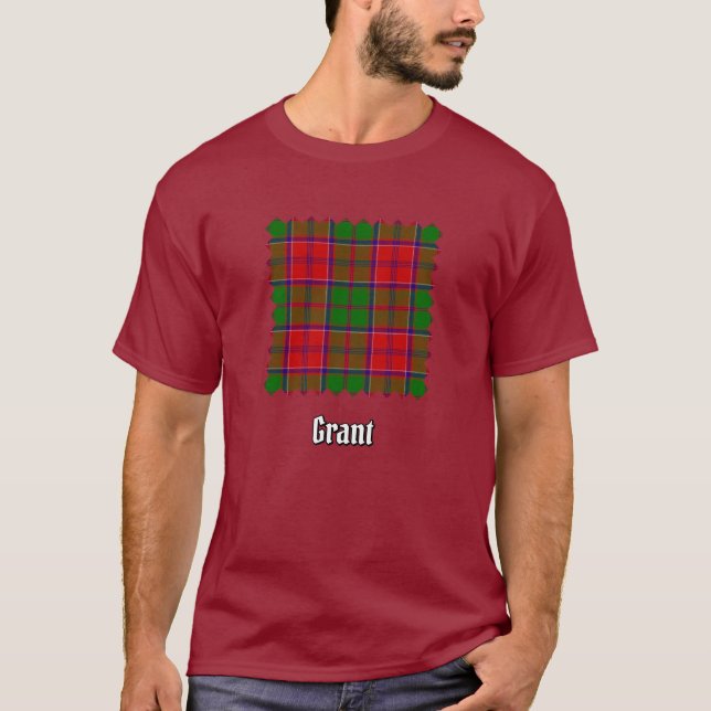 Clan Grant Tartan T-Shirt (Vorderseite)