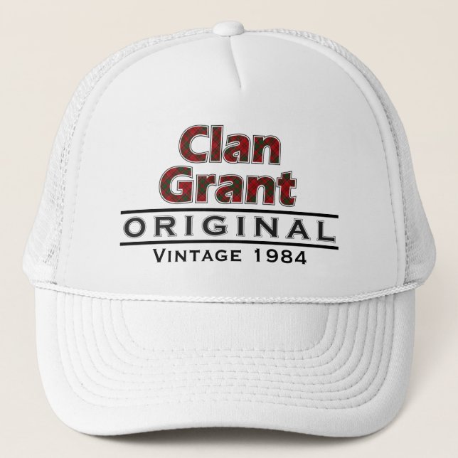 Clan Grant Vintag anpassen Truckerkappe (Vorderseite)