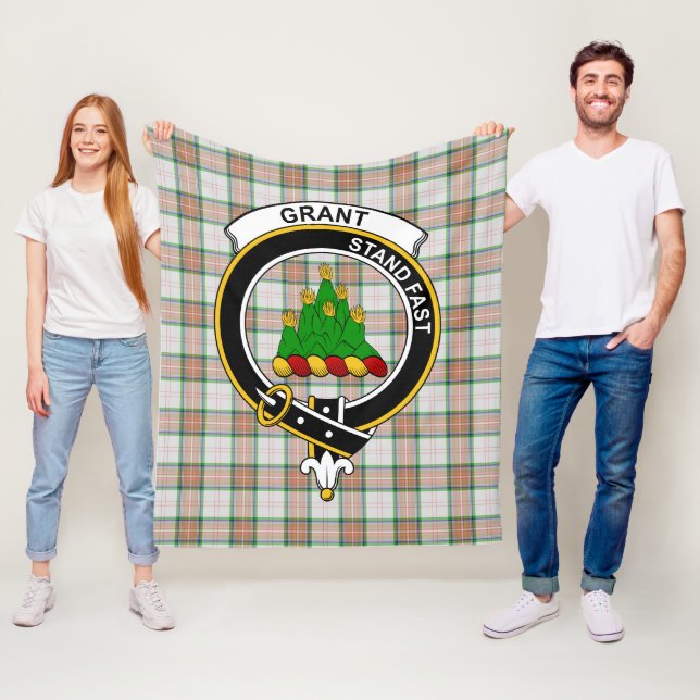 Clan Grant von Auchnarrow Tartan Kariert Fleecedecke (Beispiel)