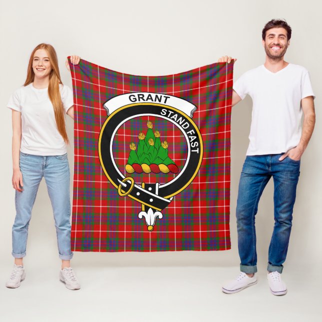 Clan Grant von Lurg Tartan Kariert Fleecedecke (Beispiel)