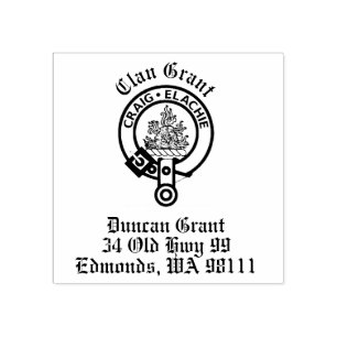 Clan Grant Wappen Abzeichen benutzerdefinierbar Gummistempel
