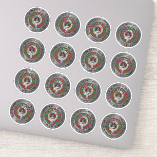 Clan Grant Wappen & Tartan Knot Aufkleber