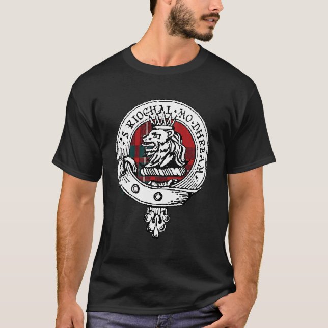 Clan Gregor Abzeichentartan-Shirt T-Shirt (Vorderseite)