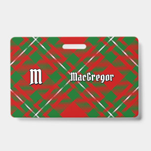 Clan Gregor Tartan-Abzeichen Ausweis