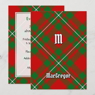 Clan Gregor Tartan Einladung