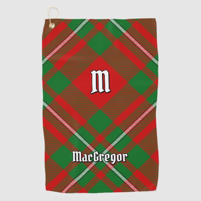 Clan Gregor Tartan Golf Towel Golfhandtuch (Vorderseite)