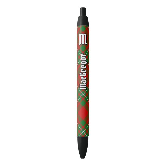 Clan Gregor Tartan Ink Pen Kugelschreiber (Vorderseite Vertikal)