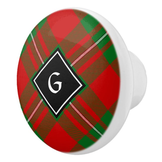 Clan Gregor Tartan Keramik Knob Keramikknauf (Rechts)