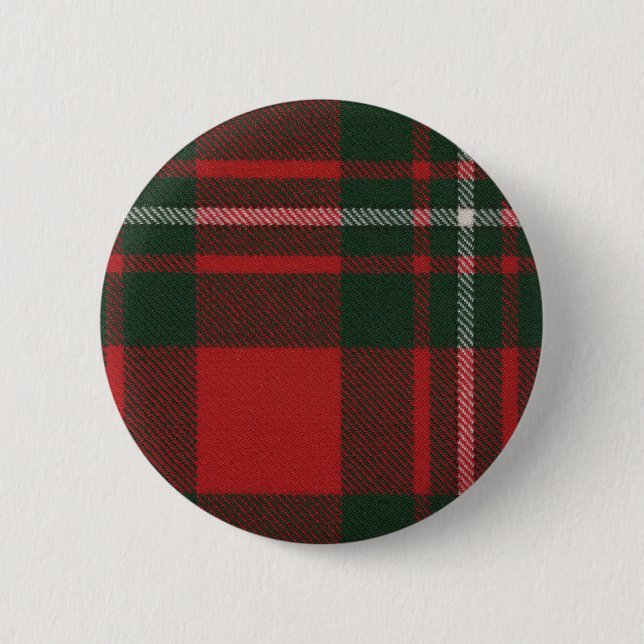 Clan Gregor Tartan-Knopf Button (Vorderseite)