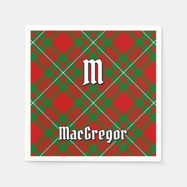 Clan Gregor Tartan Napkins Serviette (Vorderseite)