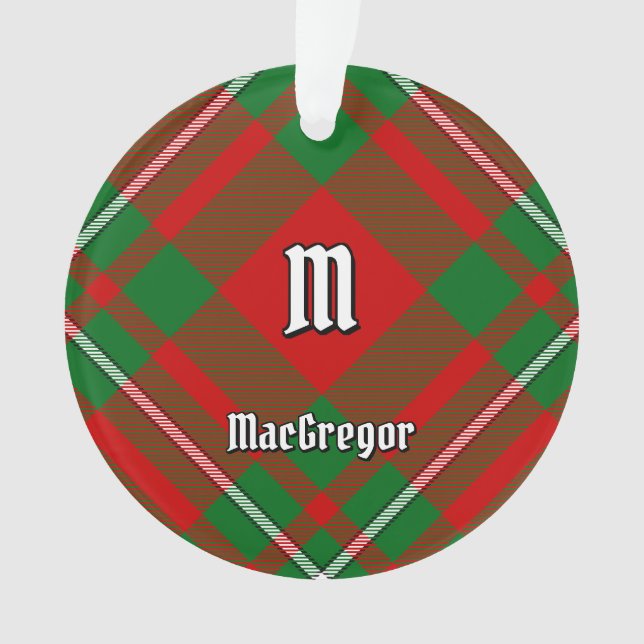 Clan Gregor Tartan Ornament (Vorderseite)