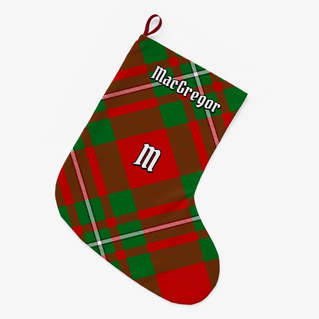 Clan Gregor Tartan Weihnachts-Strumpf Großer Weihnachtsstrumpf (Vorderansicht (hängend))