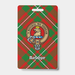 Clan Gregor Wappen über Tartan Ausweis