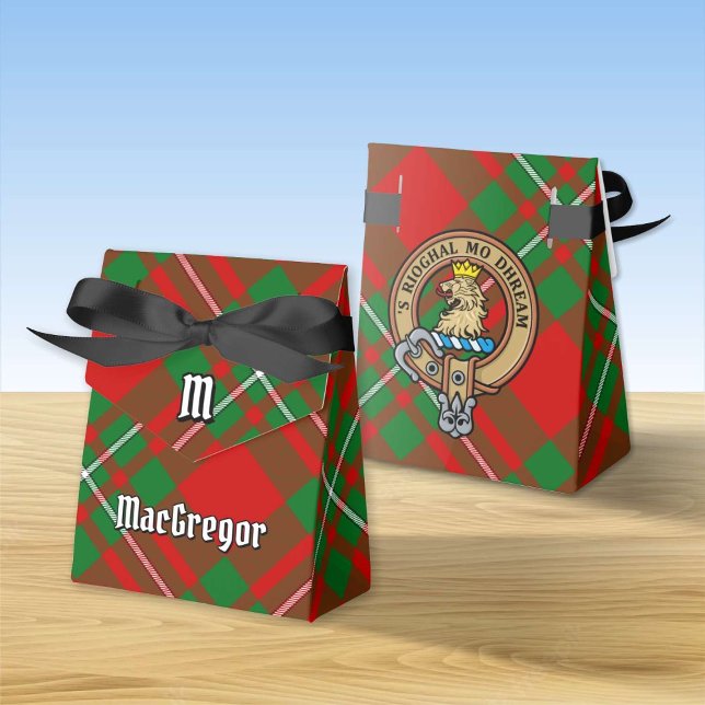 Clan Gregor Wappen über Tartan Gevor Box Geschenkschachtel (Von Creator hochgeladen)