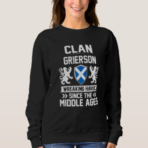 Clan Grierson Scottish Family Clan Scotland Wreaki Sweatshirt