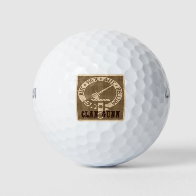 Clan Gunn Sepia Golfball (Vorderseite)