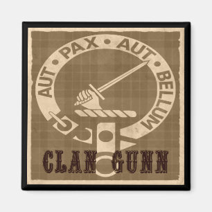 Clan Gunn Sepia Magnet