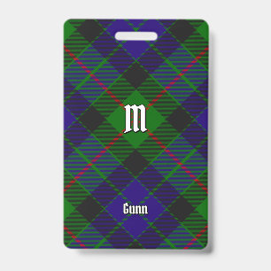 Clan Gunn Tartan-Abzeichen Ausweis