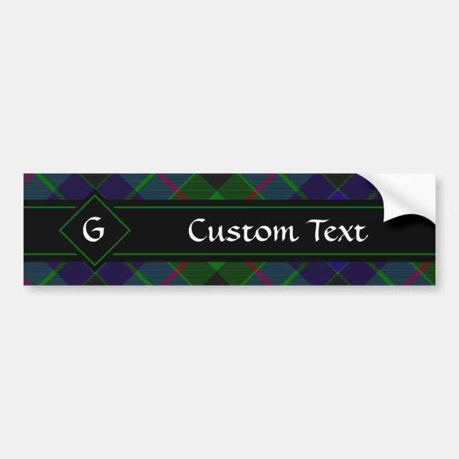 Clan Gunn Tartan Autoaufkleber (Vorne)