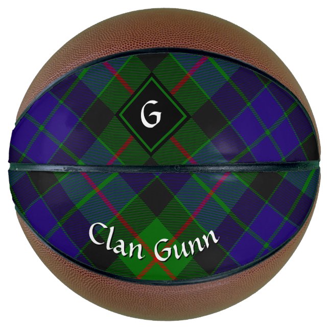 Clan Gunn Tartan Basketball (Vorderseite)