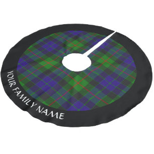 Clan Gunn Tartan Brushed Polyester Tree Skirt Weihnachtsbaumdecke