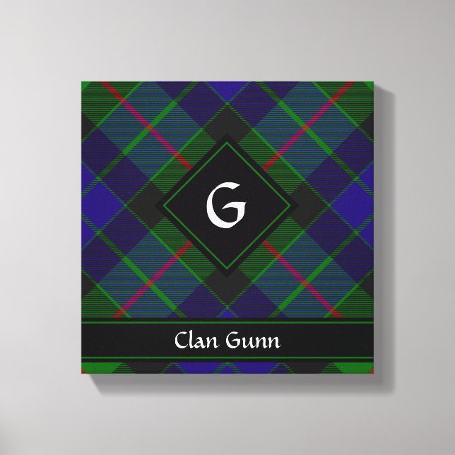 Clan Gunn Tartan Canvas Print Leinwanddruck (Vorderseite)