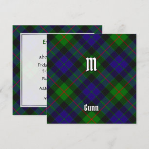 Clan Gunn Tartan Einladung