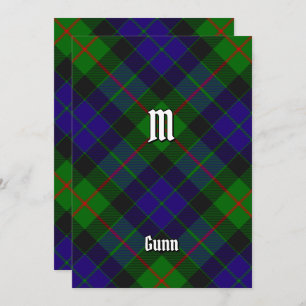 Clan Gunn Tartan Einladung