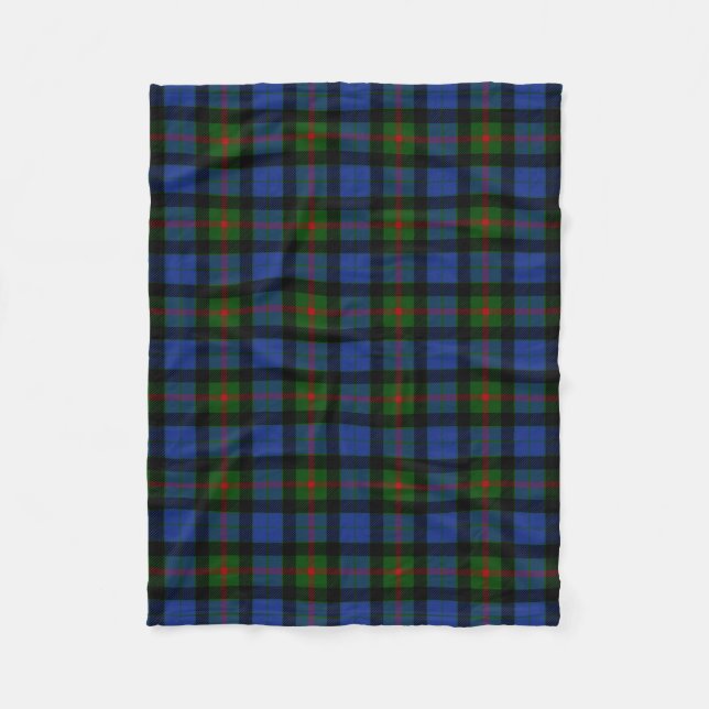 Clan Gunn Tartan Kariert Fleecedecke (Vorderseite)