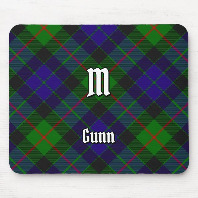 Clan Gunn Tartan Mouse Pad Mousepad (Vorne)