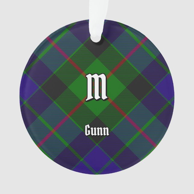 Clan Gunn Tartan Ornament (Vorderseite)