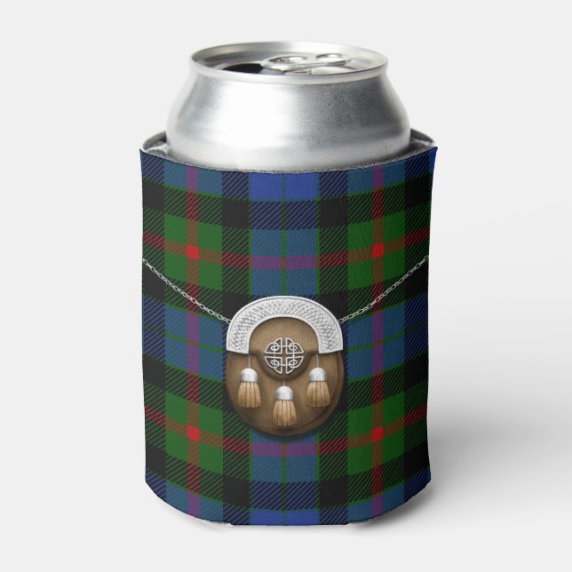 Clan Gunn Tartan und Sporran Dosenkühler (Kanne Vorderseite)