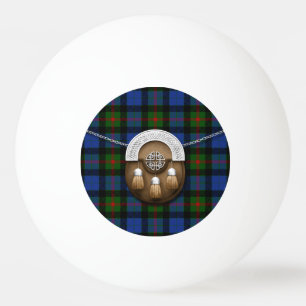 Clan-Gunn Tartan und Sporran Tischtennisball