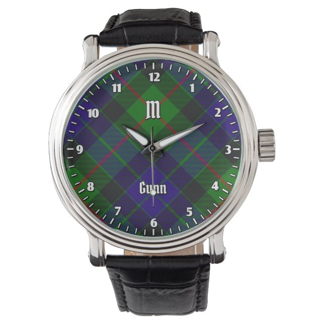 Clan Gunn Tartan Watch Armbanduhr (Vorderseite)
