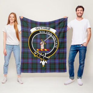 Clan Guthrie Modern Tartan Kariert Fleecedecke