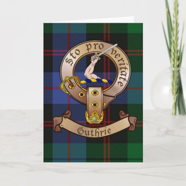 Clan Guthrie Notecards Karte (Vorderseite)