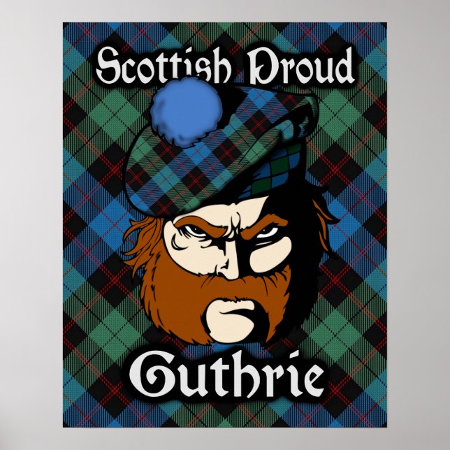 Clan Guthrie Scottish Tartan Poster (Vorne)