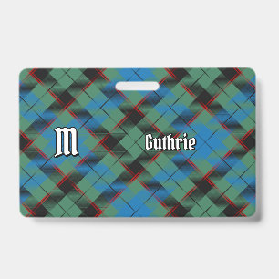 Clan Guthrie Tartan Ausweis