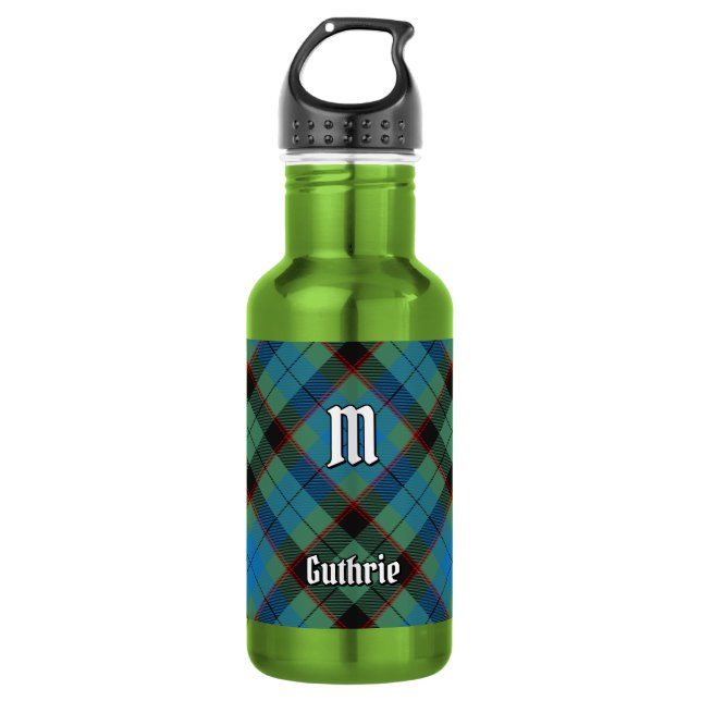 Clan Guthrie Tartan Edelstahlflasche (Vorderseite)