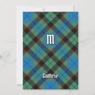 Clan Guthrie Tartan Einladung