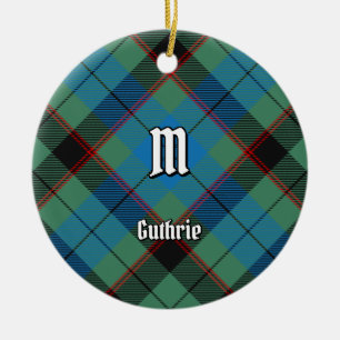 Clan Guthrie Tartan Keramik Ornament