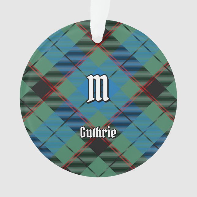 Clan Guthrie Tartan Ornament (Vorderseite)