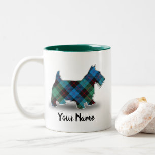 Clan Guthrie Tartan Scottish Terrier Zweifarbige Tasse