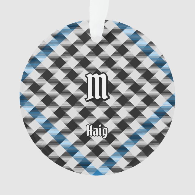 Clan Haig Check Tartan Ornament (Vorderseite)