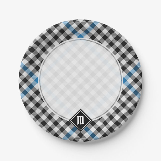 Clan Haig Check-Tartan Pappteller (Vorderseite)