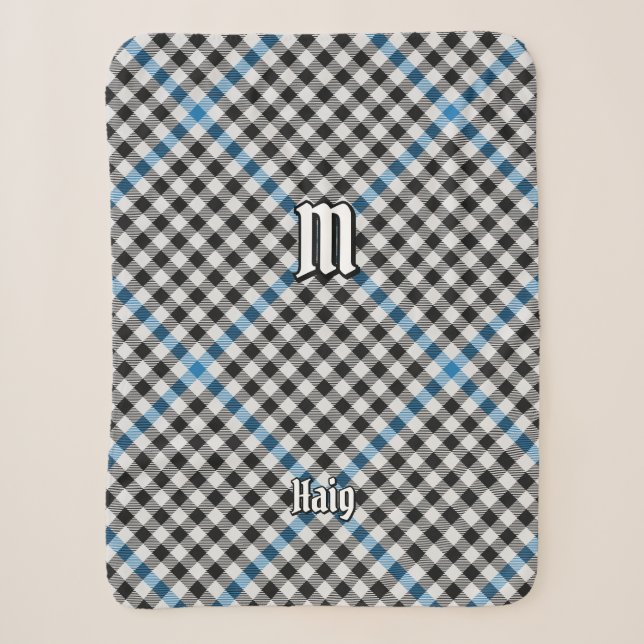 Clan Haig Check Tartan Sherpadecke (Vorderseite)