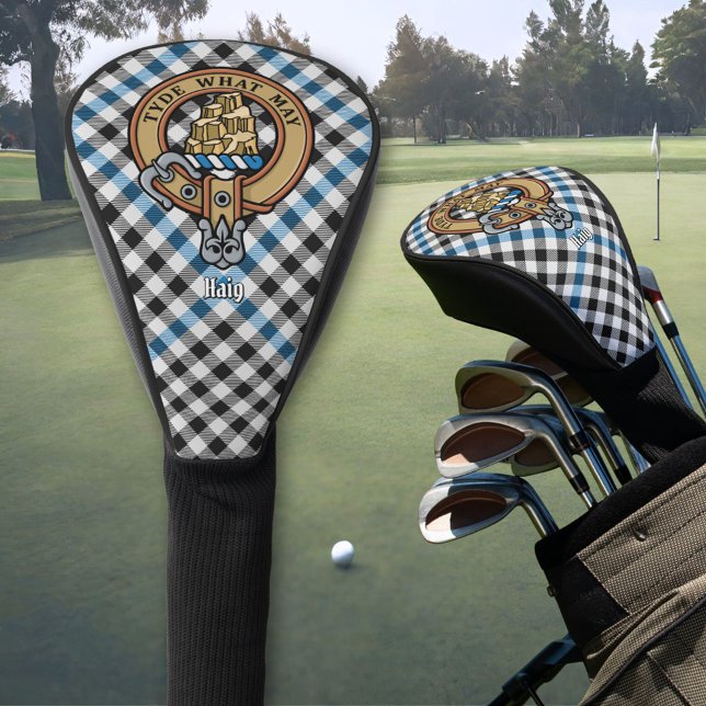 Clan Haig Crest over Check Tartan Golf Headcover (Von Creator hochgeladen)