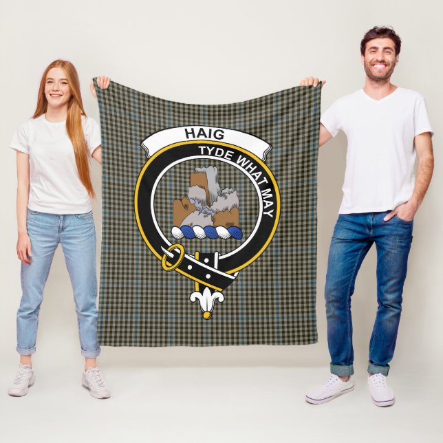 Clan Haig Gray Tartan Kariert Fleecedecke (Beispiel)