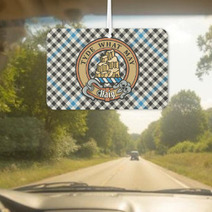 Clan Haig-Wappen über Check-Tartan Autolufterfrischer